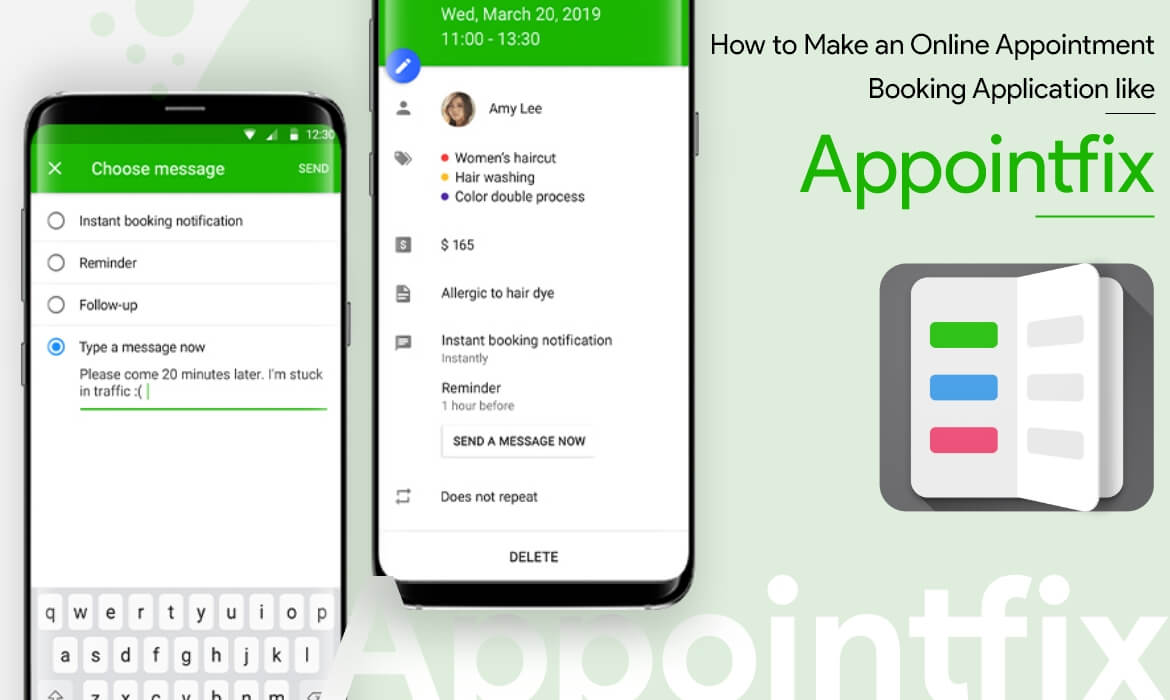 Make an Appointment Booking Application like Appointfix