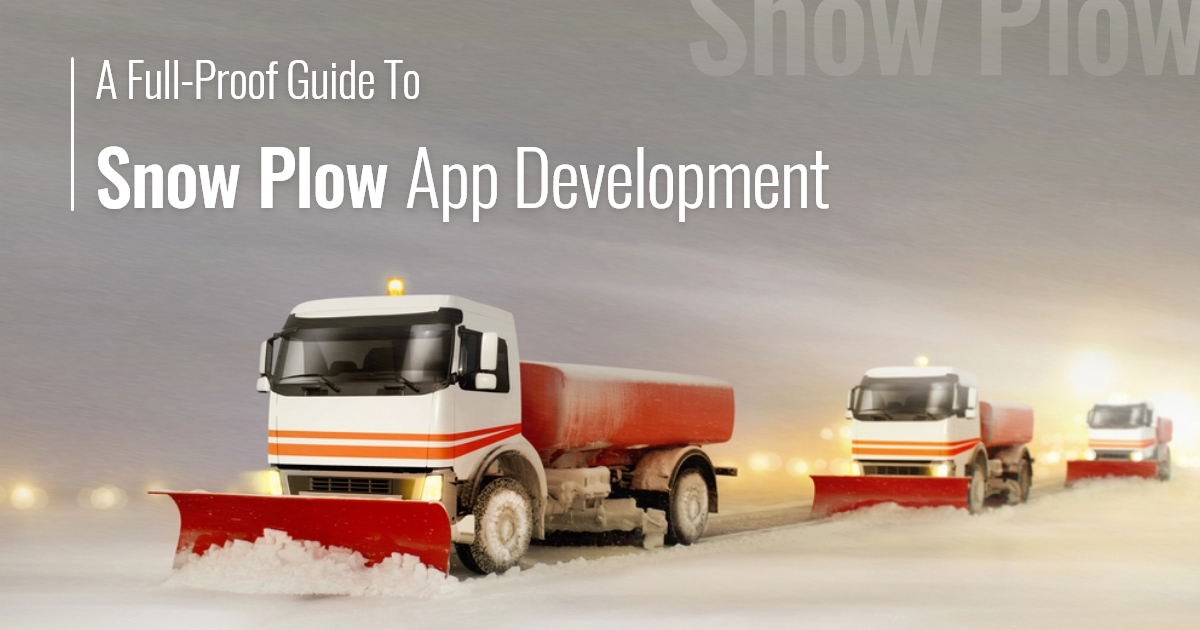 Snow Plow App Development Company